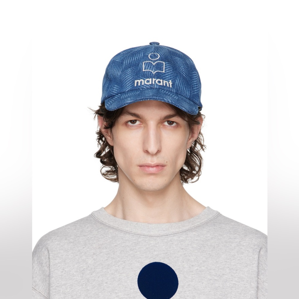 Isabel Marant Unisex Blue Tyron Cap
